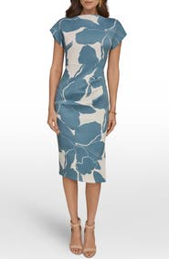 Donna Karan New York Floral Print Sheath Dress