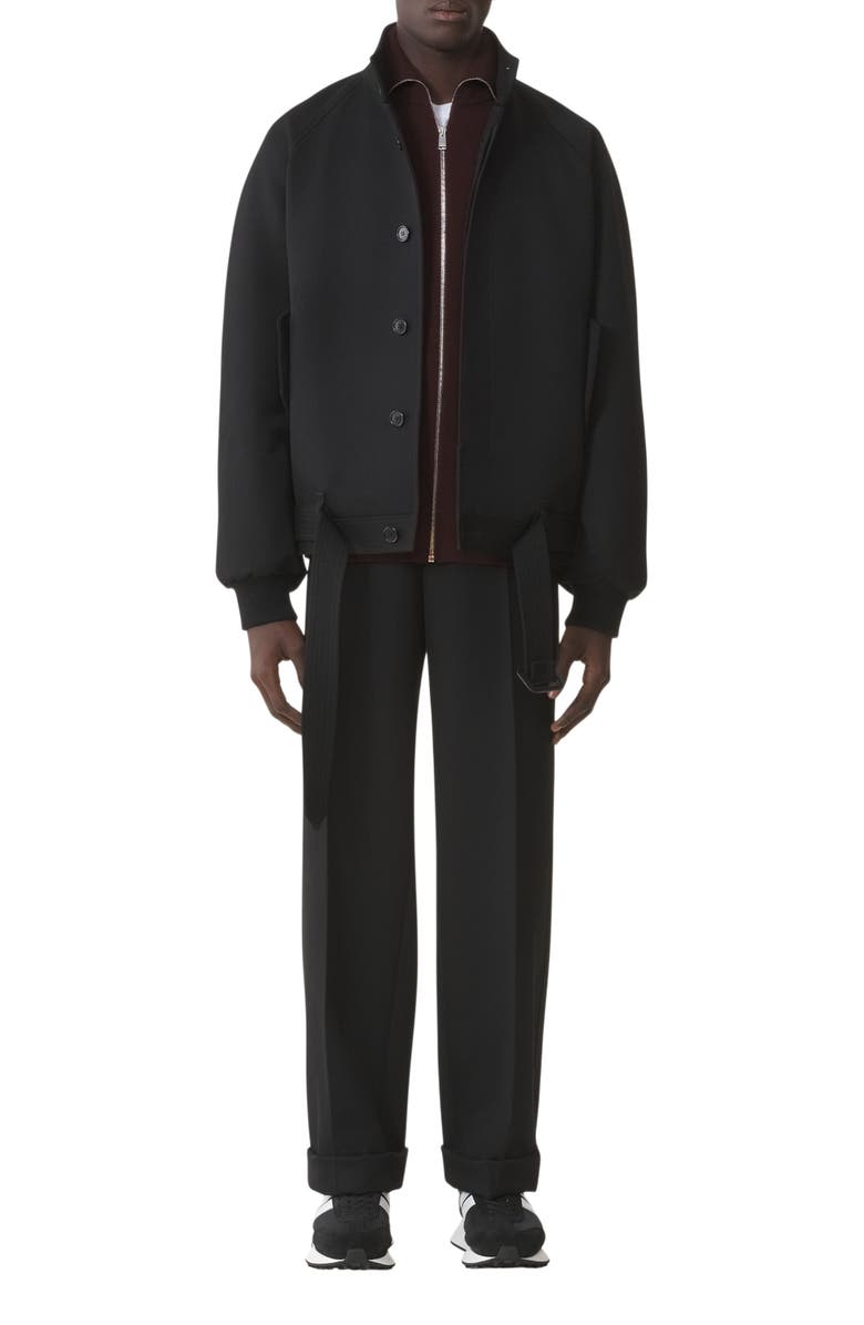 Lanvin Light Wool Jacket, Main, color, Black