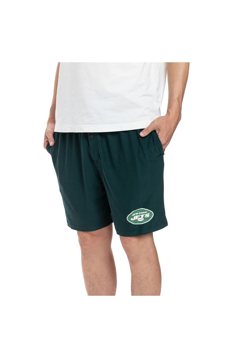 CONCEPTS SPORT Men's Concepts Sport Green New York Jets Gauge Jam Two-Pack Shorts Set, Main, color, 