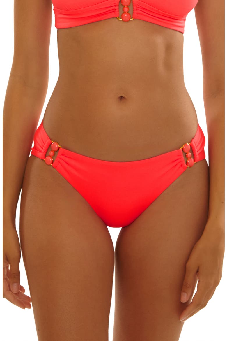Marble Canyon Ring Hipster Bikini Bottoms, Main, color, CALIENTE