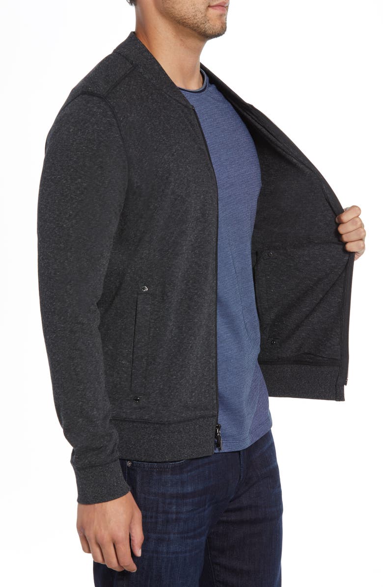 Robert Barakett Front Zip Knit Jacket, Alternate, color, 
