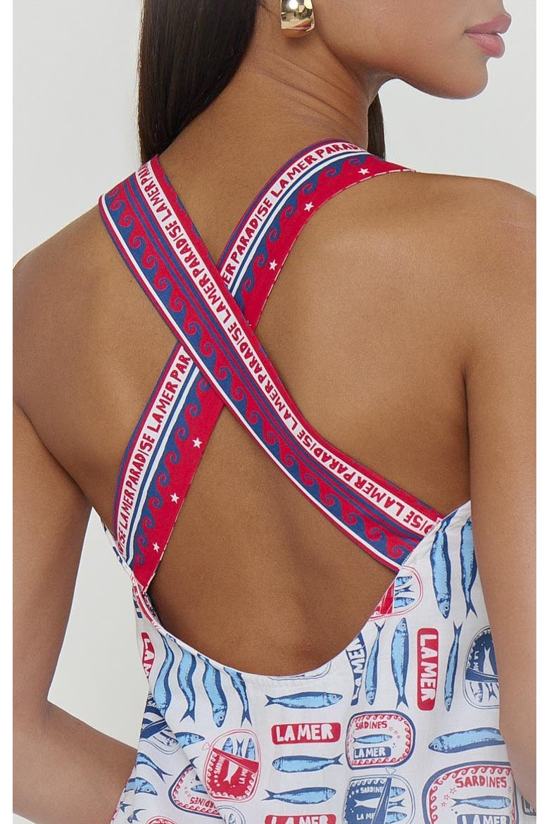 Detour Mini Dress, Alternate, color, Sardine Border