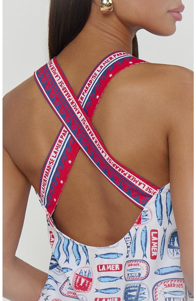 Show Me Your Mumu Detour Mini Dress, Alternate, color, Sardine Border