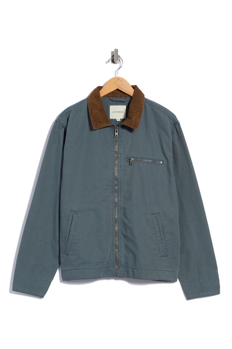 Canvas Workwear Jacket, Alternate, color, DARK SLATE