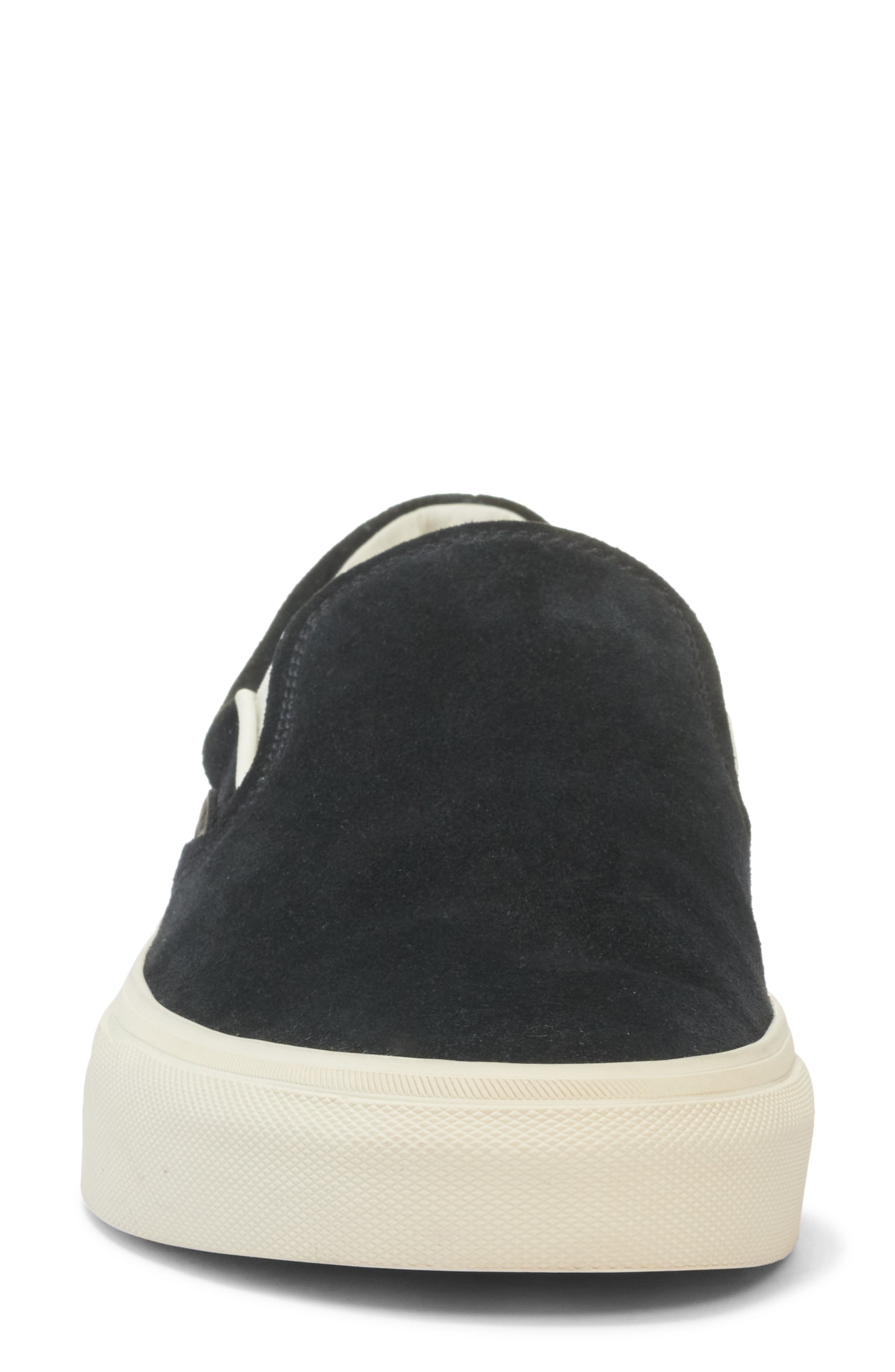 TOM FORD Jude Suede Slip-On Sneaker, Alternate, color, 3Nw02 Black/ Cream