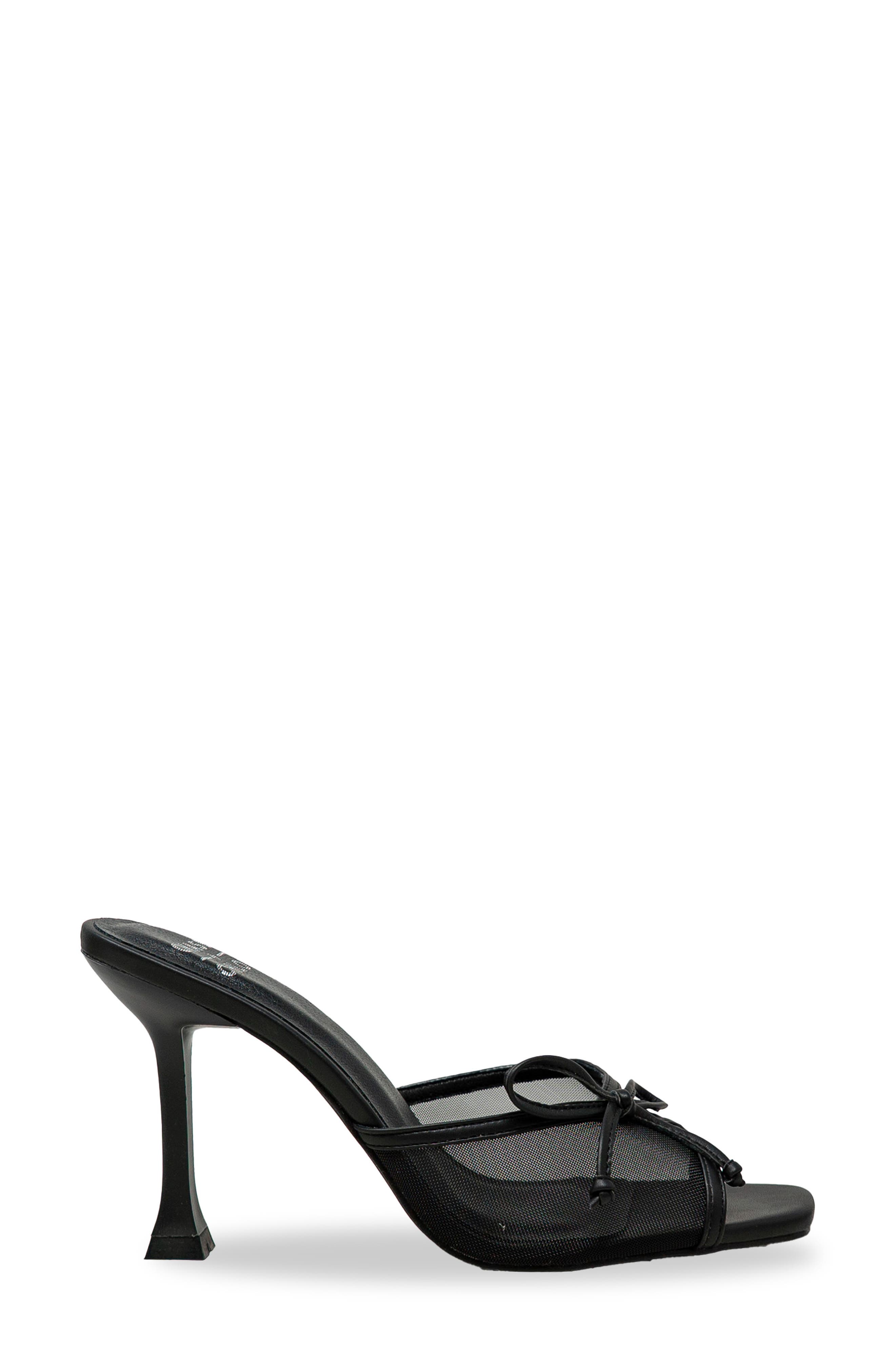 CHASE AND CHLOE Baela Mesh Sandal, Alternate, color, Black Mesh