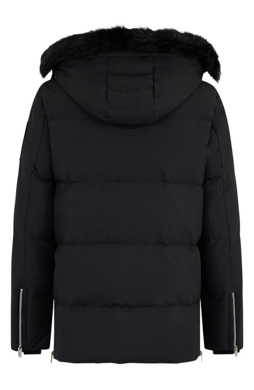 Moose Knuckles "cloud 3q" Jacket In Black W/black Sh