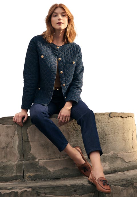 Quilted Denim Lady Jacket (Plus)
