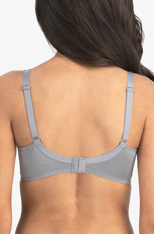 Dominique Intimates Jillian Wire-free Seamless Minimizer Bra In Silver