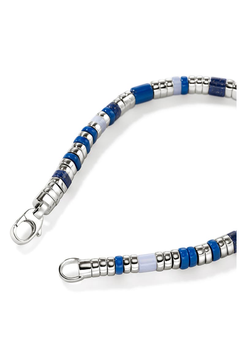 Colorblock Beaded Bracelet, Alternate, color, BLUE