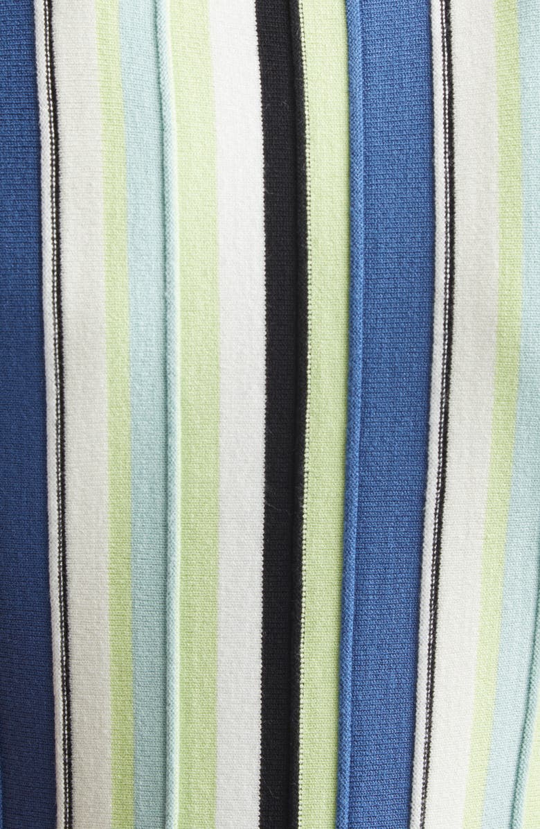 Toccin Fifi Vertical Stripe A-Line Knit Midi Dress, Alternate, color,