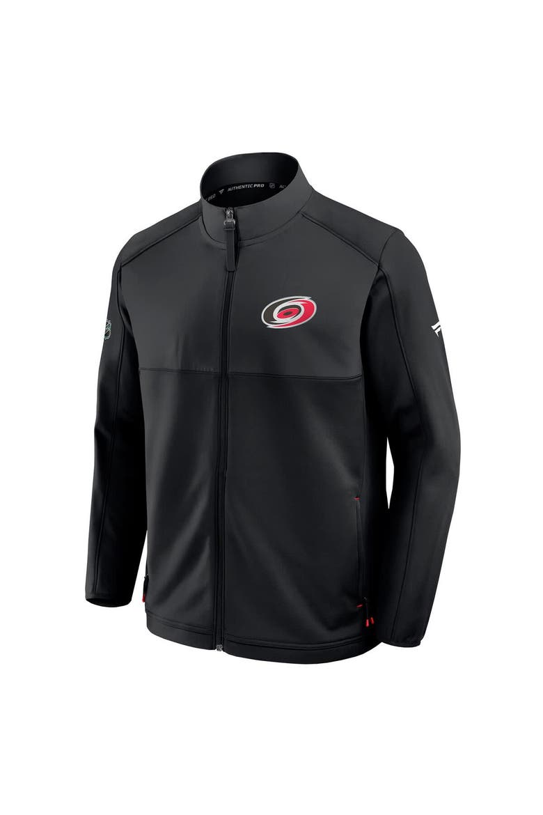 Men's Fanatics Black Carolina Hurricanes Authentic Pro Rink Full-Zip Jacket, Alternate, color, Black