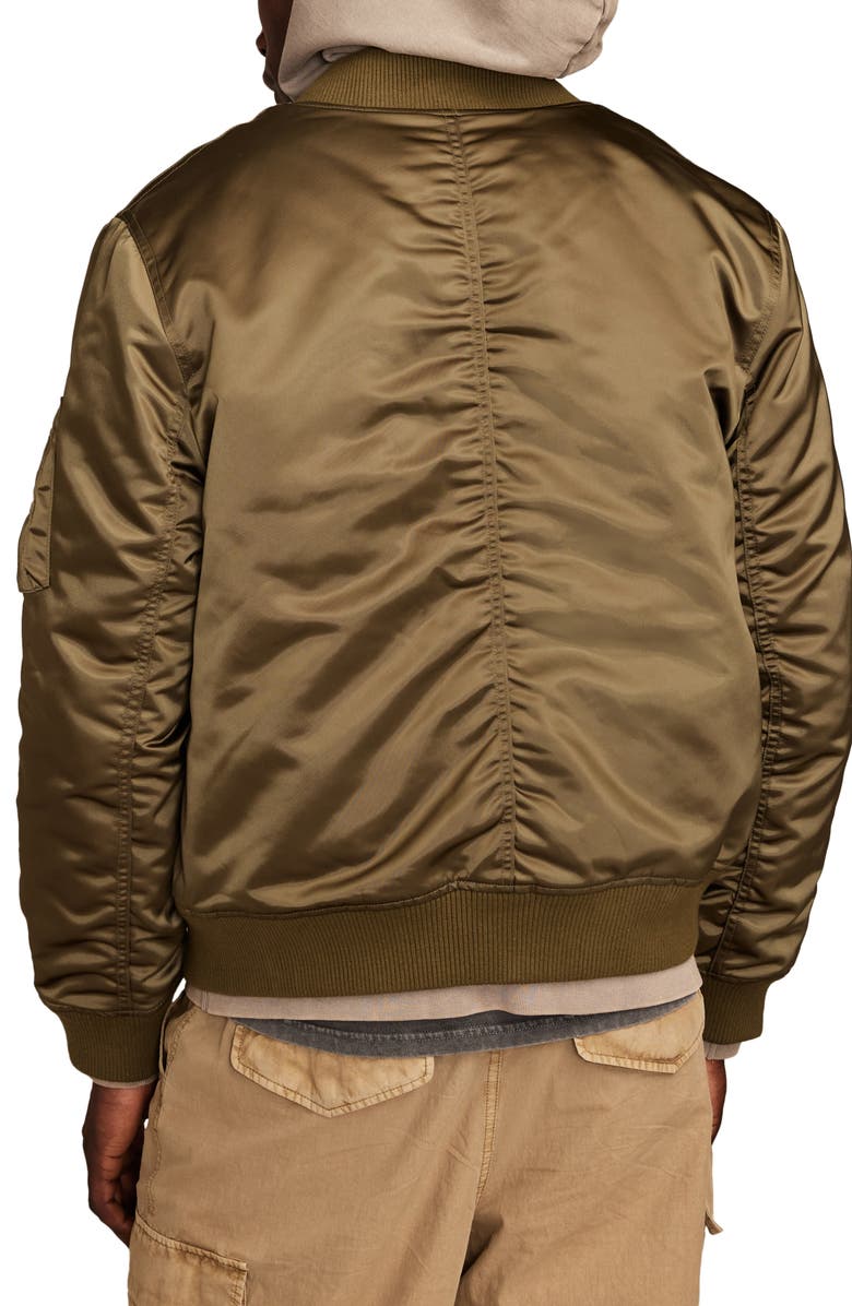 Lucky Brand Army X Zip-Up Bomber Jacket, Alternate, color, 