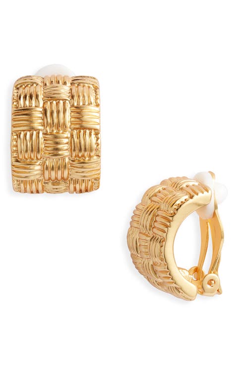 Tufted Huggie Hoop Earrings