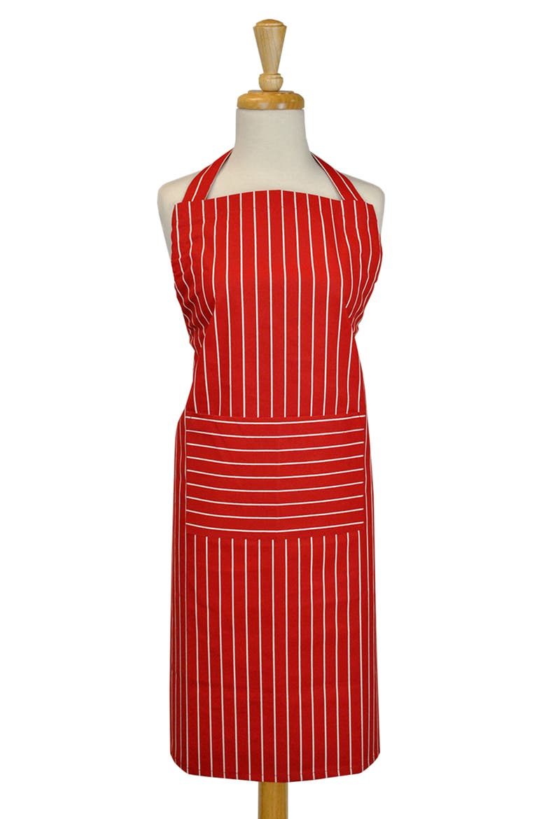 Stripe Chef Apron Tango Red, Alternate, color, Tango Red