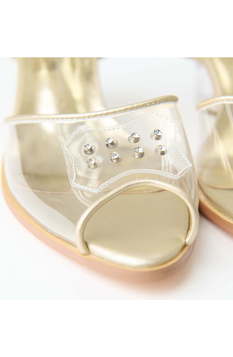 Unique Vintage 1940's Rhinestone Kitten Heels, Alternate, color, Clear Rhinestone