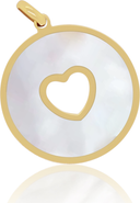 The Lovery Fine Jewelry Mother of Pearl Donut Heart Charm
