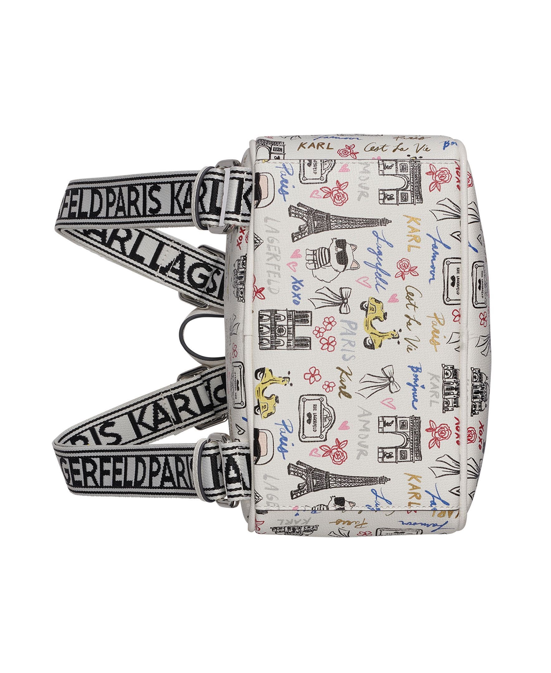 KARL LAGERFELD PARIS Maybelle Backpack, Alternate, color, White Multi