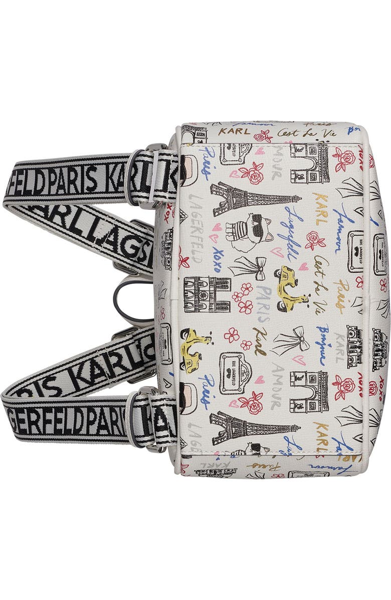 KARL LAGERFELD PARIS Maybelle Backpack, Alternate, color, White Multi