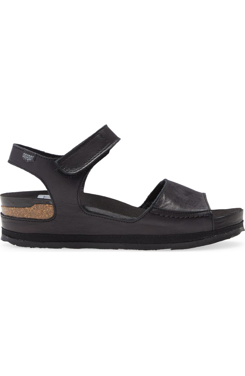 On Foot Platform Sandal, Alternate, color, Black