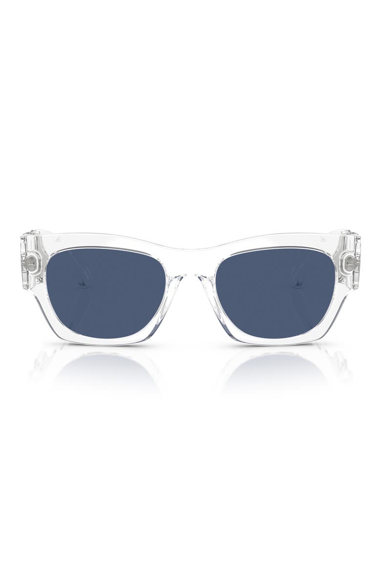52mm Pillow Sunglasses, Main, color, CRYSTAL