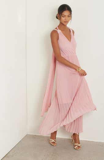 Chelsea28 Pleat Tie Back Maxi Dress
