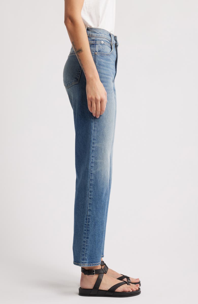 SLVRLAKE Sophie High Waist Straight Leg Jeans, Alternate, color, Common Ground