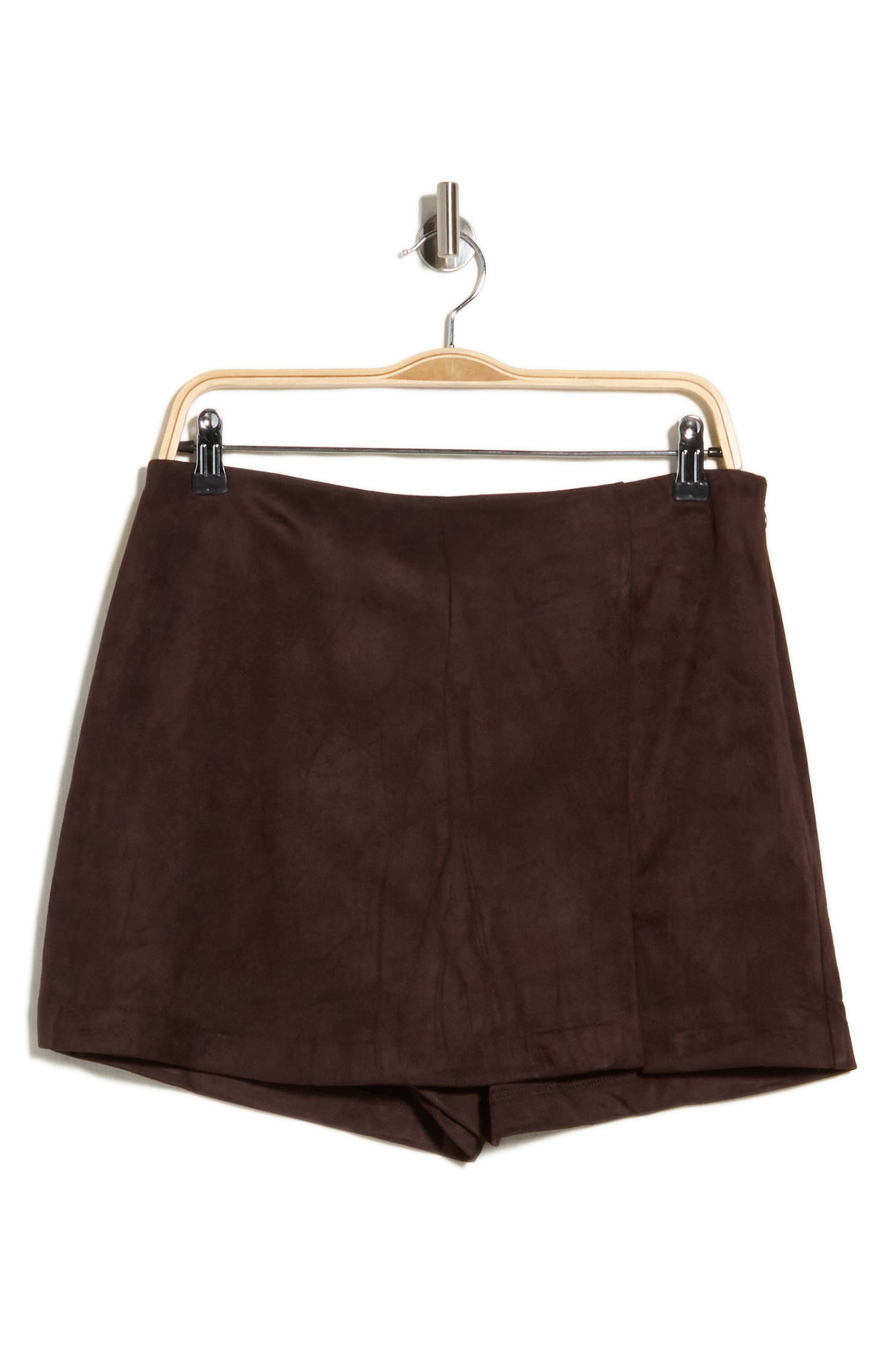 Faux Leather Skort