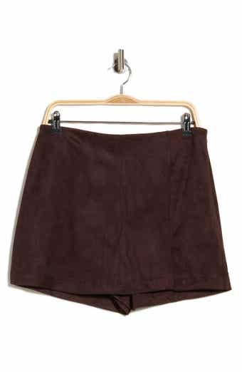 Faux Leather Skort