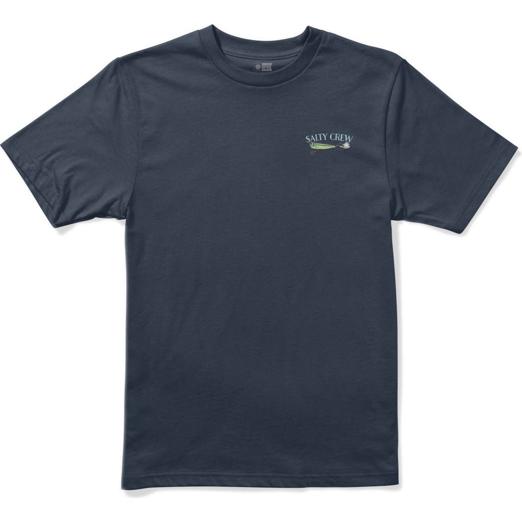 Salty Crew Kids' Lure Gear Cotton Graphic T-Shirt in Navy  product