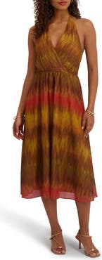 Siena Printed Chiffon Midi Dress