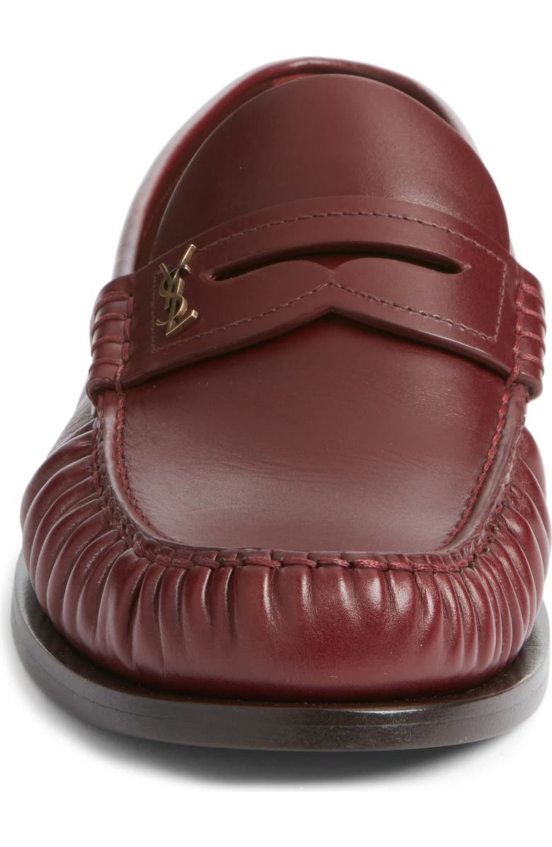 Saint Laurent Lauren Penny Loafer, Alternate, color, Vendome Red