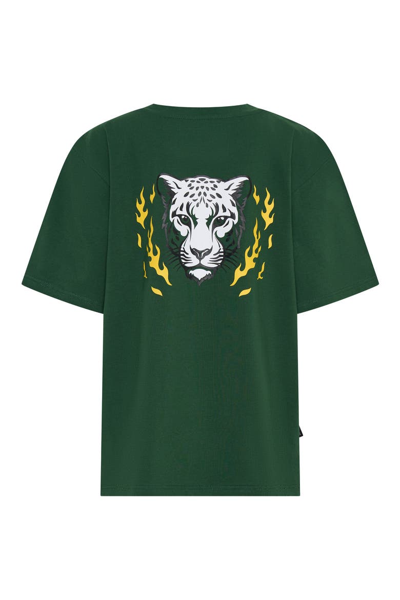 Kids' Good Chaos Stretch Cotton Graphic T-Shirt, Alternate, color, GREEN