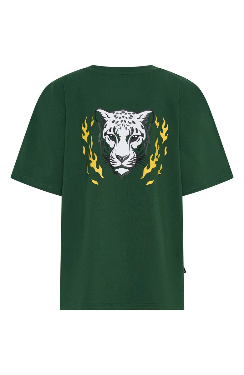 TINY TRIBE Kids' Good Chaos Stretch Cotton Graphic T-Shirt, Alternate, color, Green