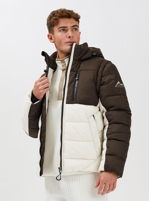 Point Zero Midweight Zip-off Sleeves Puffer In Choco Milk