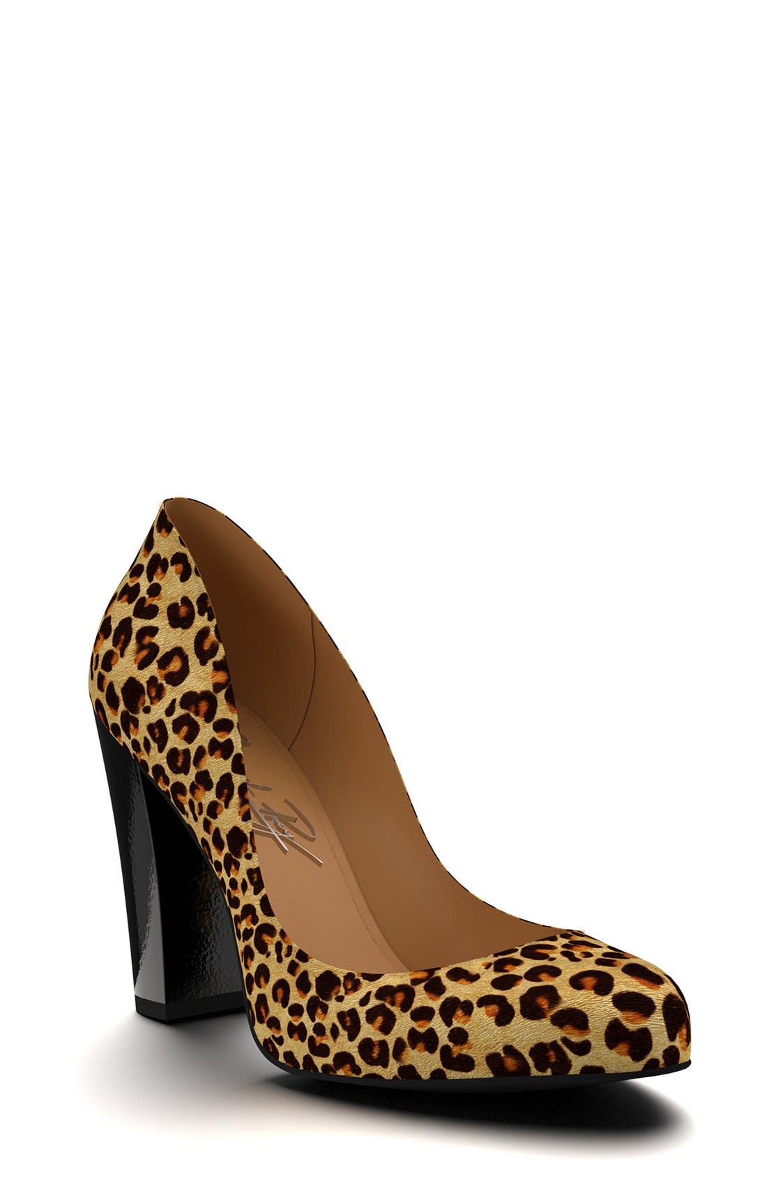Leopard Genuine Calf Hair Pump, Main, color, DARK LEOPARD HAIR