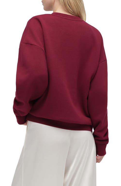 Favorite Daughter The Collegiate Embroidered Graphic Sweatshirt In Red