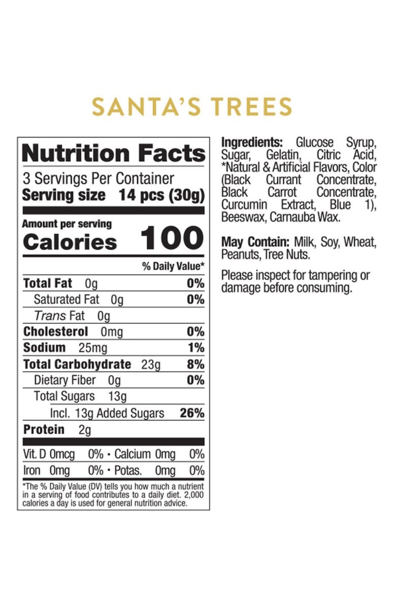 sugarfina Santa's Trees Set of 4 Candy Cubes, Alternate, color,