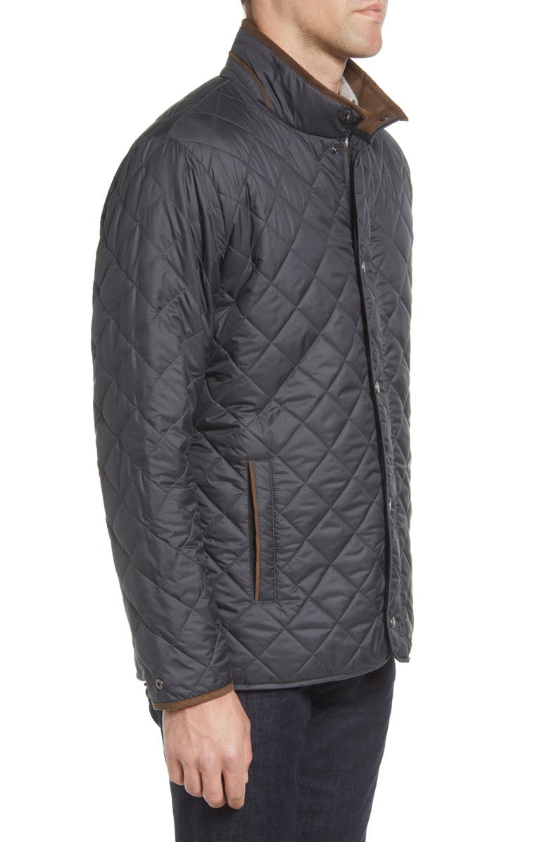 Peter Millar Suffolk Quilted Car Coat, Alternate, color, 