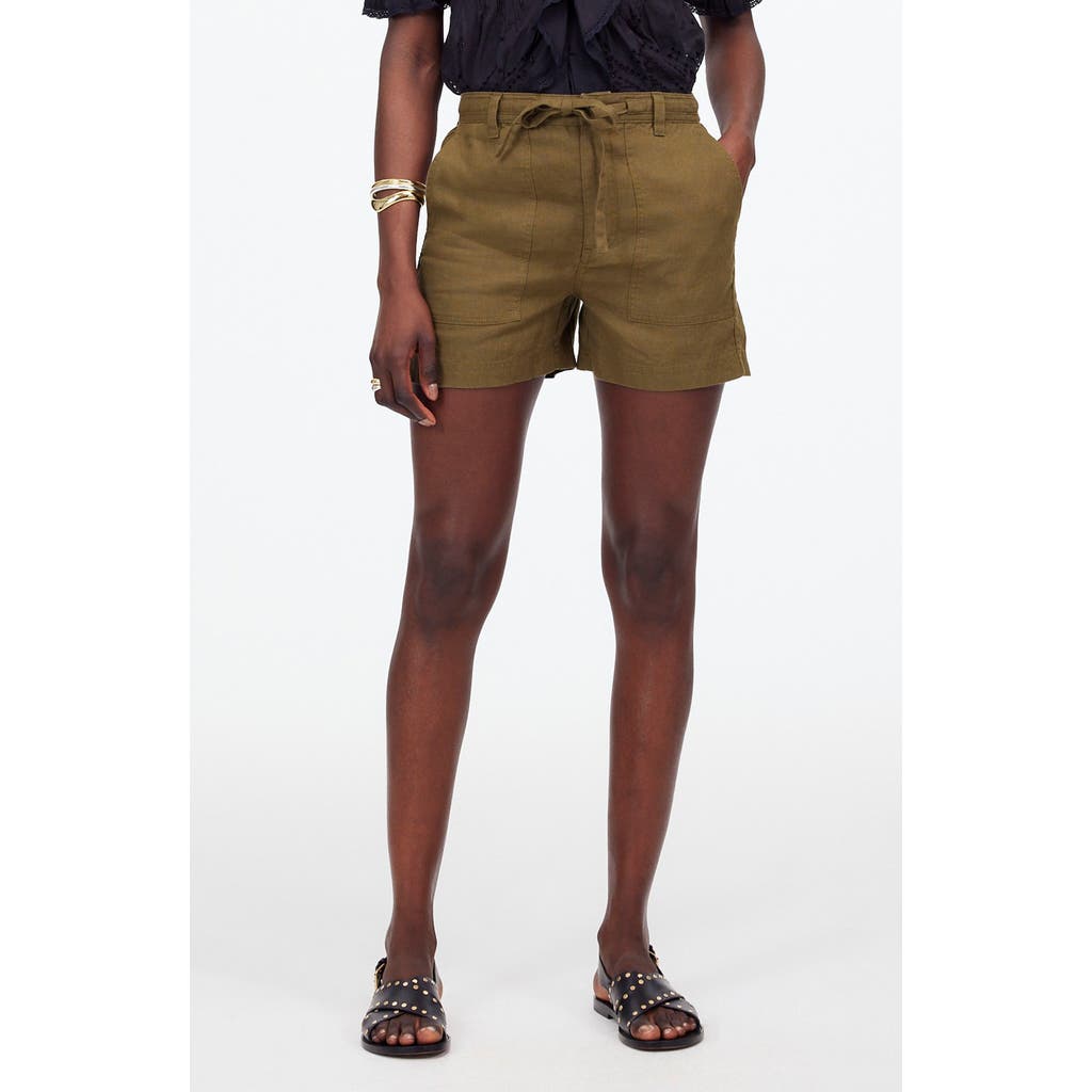 MADEWELL MADEWELL DRAWSTRING LINEN SHORTS
