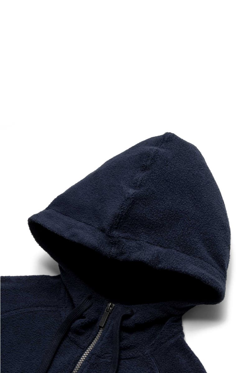 Surfside Supply Co. Danny Full-Zip Fuzzy Fleece Hoodie, Alternate, color, Navy Blazer