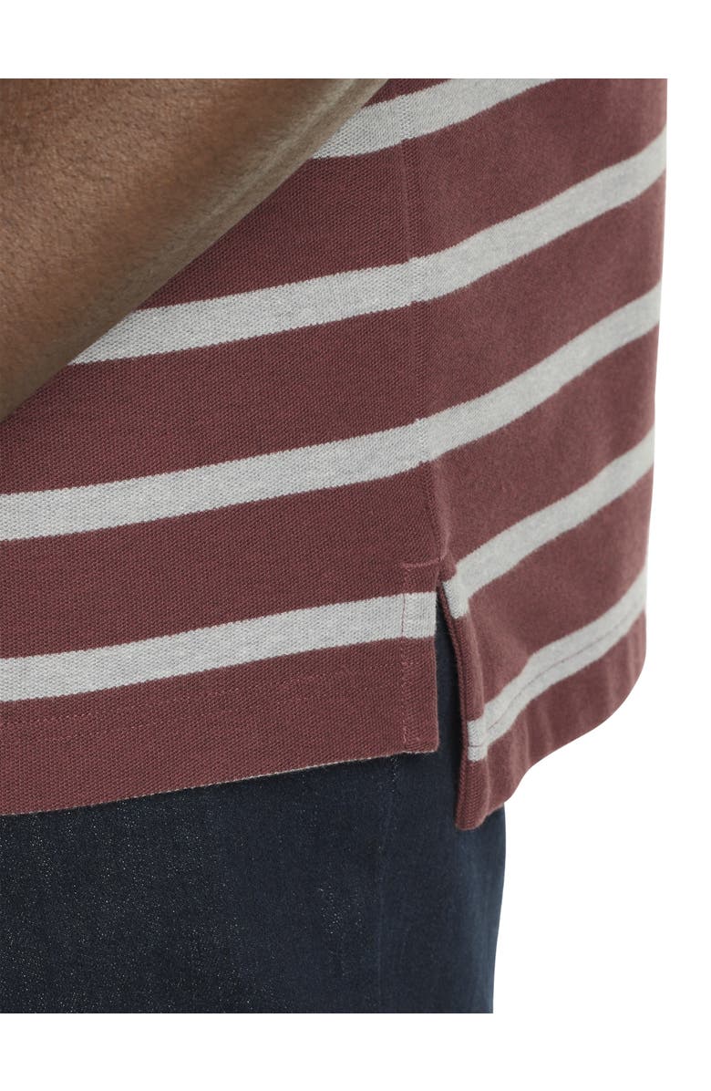 Harbor Bay by DXL Heather Medium Stripe Polo Shirt, Alternate, color,