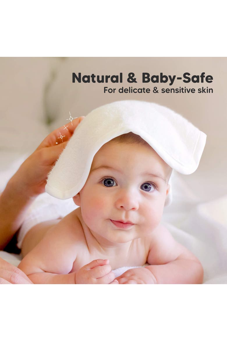 Deluxe Baby Washcloths, Alternate, color, Soft White