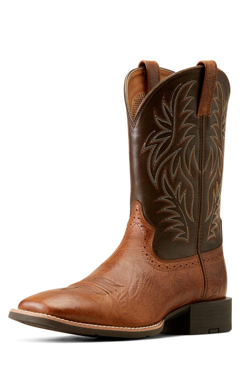 Sport Wide Square Toe Cowboy Boot