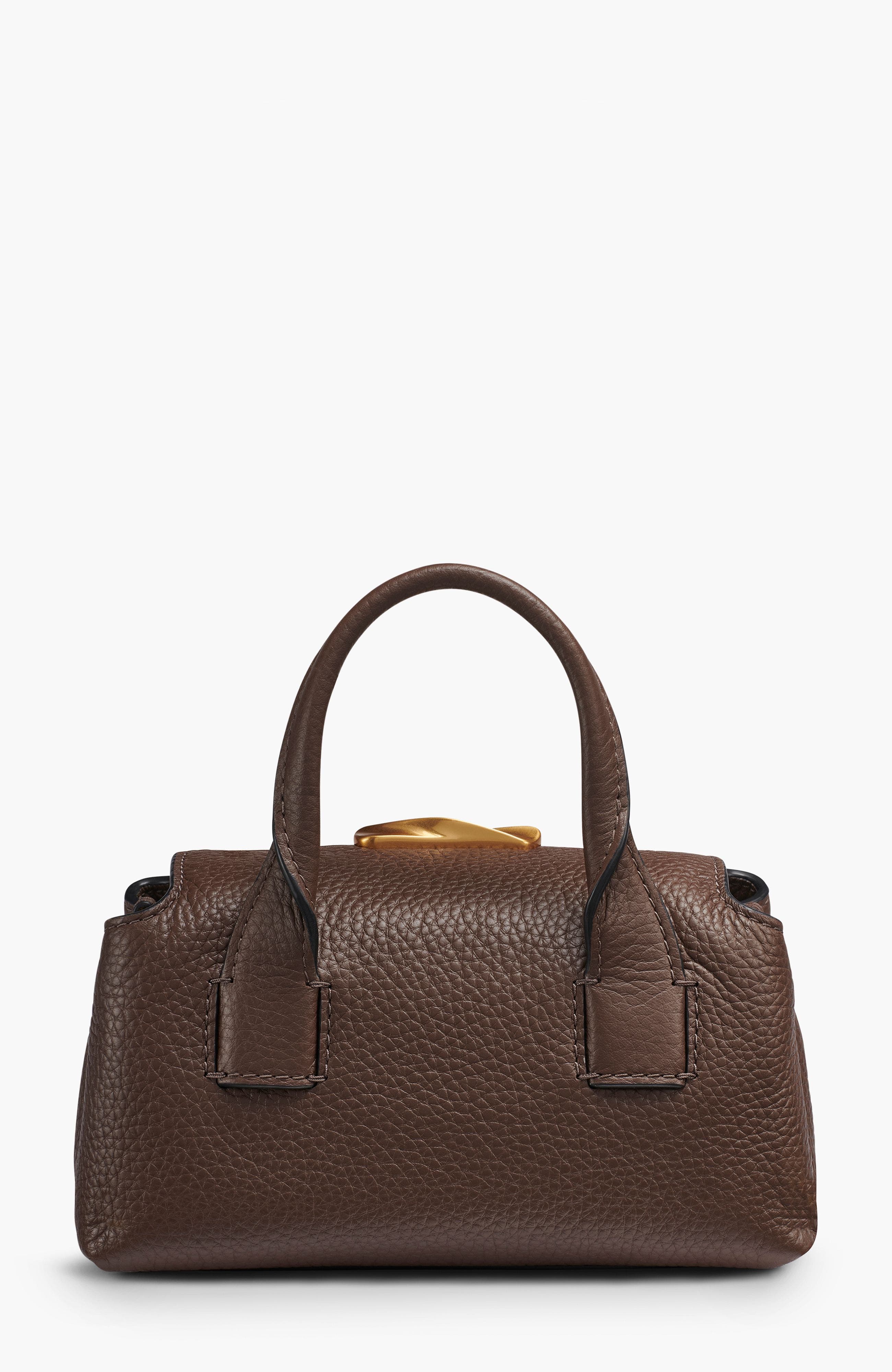 Amagansett Mini Satchel, Alternate, color, Umber
