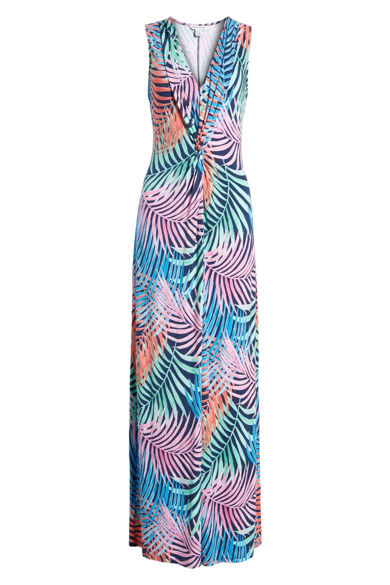 Tulum Trance Twist Maxi Dress, Alternate, color, OCEAN DEEP