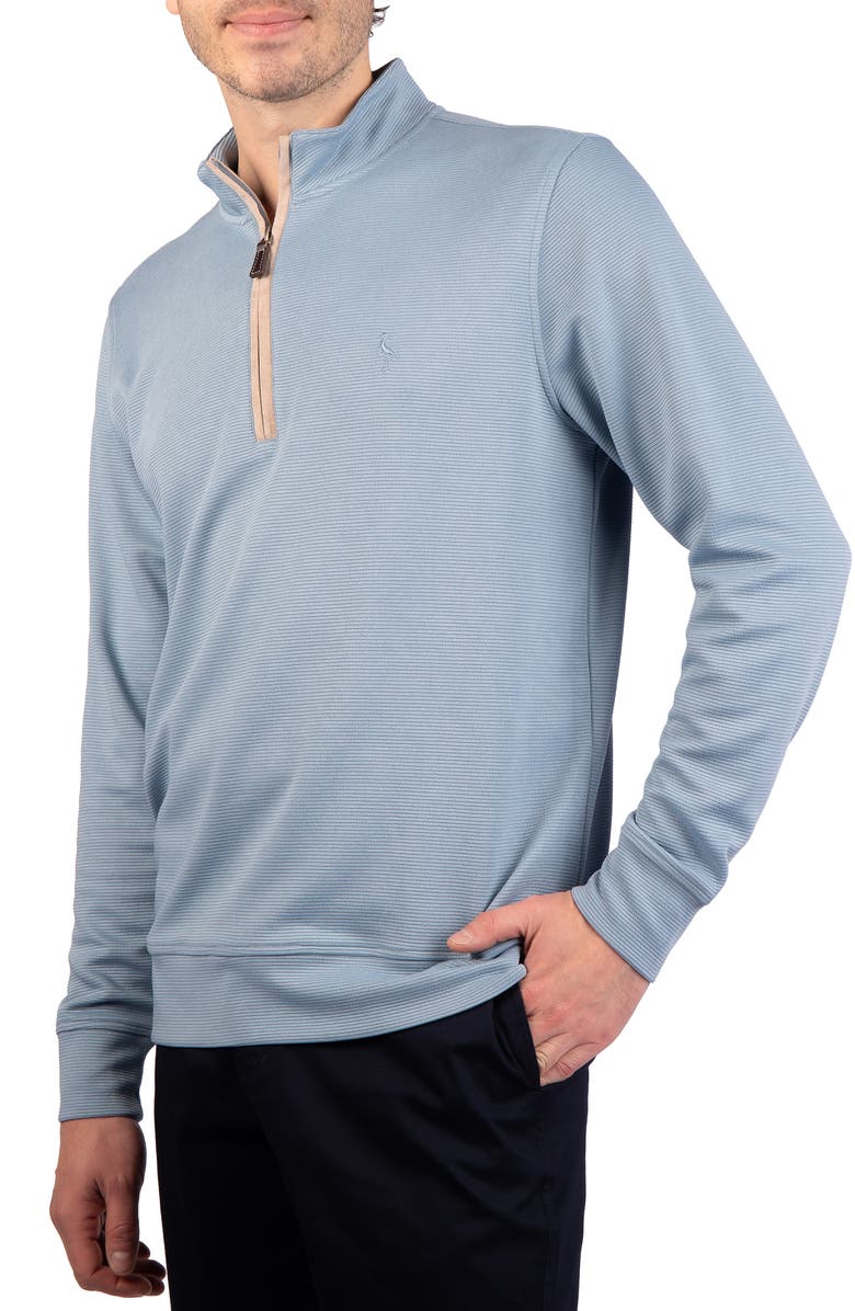 TailorByrd Ottoman Quarter Zip Pullover, Alternate, color, Cornflower Blue