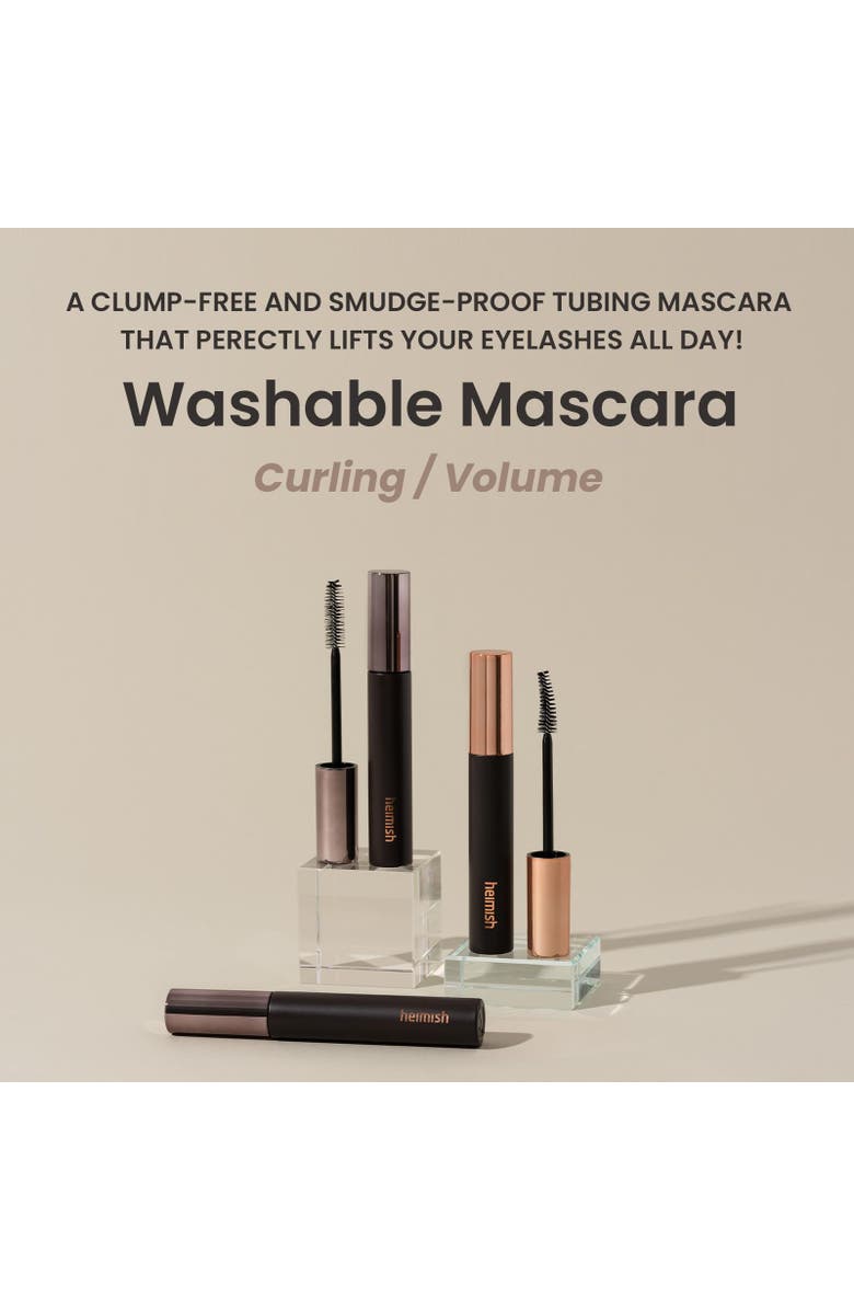 Heimish Dailism Smudge Stop Mascara Washable, Lengthening, Non-Clumping, Black Volume, 0.31 oz, Alternate, color, Black Volumizing