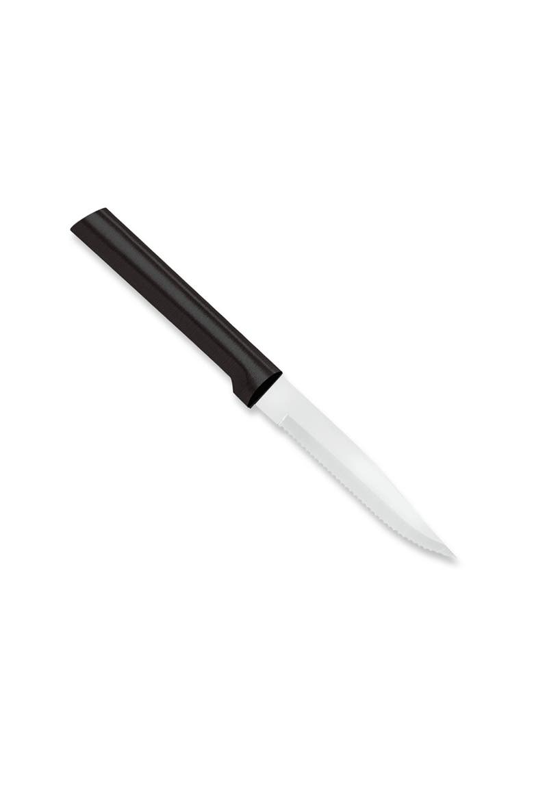 4 Piece Serrated Steak Knife Set with Gift Box, Alternate, color, Black