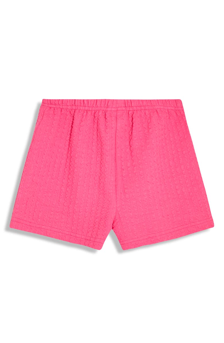 JOJO MAMAN BEBE Embroidered Frill Sleeve T-Shirt & Shorts Set, Alternate, color, Pink